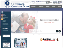 Tablet Screenshot of greenwoodchristianschool.org